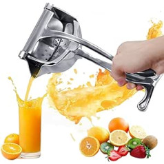 SKLO Fruit Hand Press, Manual Fruit Press, Large Fruit Hand Press, Portable Juicer, Citrus Juicer, Aluminium Alloy Stainless Steel Juicer, for Preparing Limes, Oranges and Apple Juice