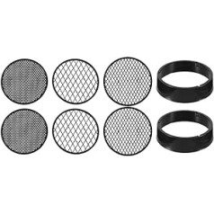 DOITOOL Plastic Strainer Pan, Bottom Strainer Set, Round Garden Sieve with Three Interchangeable Strainers with Different Mesh Sizes Grade