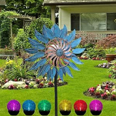 Windspinner Outdoor — Windspiele für Hof und Garten Windskulpturen & Spinner Solar Wind Spinner Metall Wind Spinner für Hof und Garten für Hof Kunst Garten Rasen Dekor