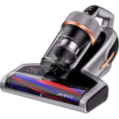 Jimmy BX7 Pro ērces putekļu sūcējs 700 W jaudīgs matraču tīrītājs ar UV-C gaismu, putekļu ērcīšu sensors, ultraskaņas funkcija, 16 kpa sūkšanas rokas putekļsūcējs matracim, dīvānam, gultai, pelēks