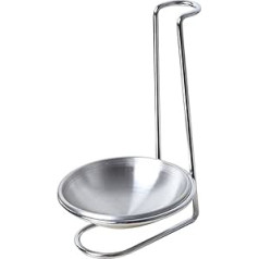 BESTONZON Spoon Rest Stand Stainless Steel Soup Scoop Ladle Rest Holder
