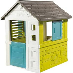 Smoby - Pretty Haus - Children's Playhouse for Indoor and Outdoor Use, Expandable with Accessories, Garden Shed for Boys and Girls from 2 Years