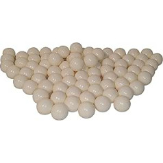 100 Organic Ball Pit Balls Made from Renewable Sugarcane Raw Materials (7 cm Diameter, White 54)