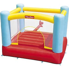 Bestway Fisher-Price Bouncy Castle, Bouncetacular, 200 x 170 x 152 cm, ar nepārtrauktu ventilatoru