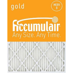 accumulair Gold 19 x 21 x 1 (18.5 x 20.5) Merv 8 Air Filter/Oven Filter (Pack of 2)