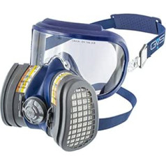 GVS SPR584 Elipse Integra maska ar ABE1P3 filtru pret organiskām, neorganiskām un ķīmiskām gāzēm un putekļiem, M/L