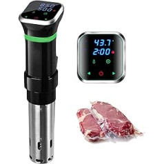 FUNYKICH Sous Vide Stick, 1100 W IPX7 Waterproof Sous Vide Garer Precision Cooker Timer Function, 3D Circulation, Precise Temperature Setting, LED Touch Display