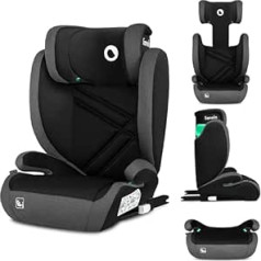 LIONELO HUGO I-SIZE Group 2 3 Car Seat from 100-150cm ISOFIX Installation Adjustable Headrest Memory Foam Side Protection Comfortable Armrests