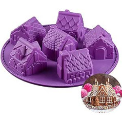 RoseFlower 6 Cavity Silicone Cake Mold Non-Stick Baking Mould for Candy Jelly Chocolate Dessert and Cake DIY Decorating Tools Party Festival Anniversary