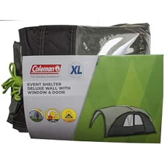 Coleman Seitenwand für Coleman Event Shelter Deluxe, 1 Pavillon Seitenteil mit Tür und Fenster, Seitenplane, dient auch als Sonnenschutz, Wasserabweisend, Grün, XL