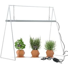 Parus by Venso Grow Light Duo ar statīvu LED augu lampu pilna spektra 20 W audzēšanas lampa LED augu gaisma dārzeņiem, garšaugiem un ziedošiem augiem, Venso Ecosolutions, augšanas lampa augiem