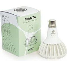 Pianta 18W Full Spectrum LED Grow Light for Indoor Plants - Plant Grow Bulb, Indoor Grow Light for Growing Succulents Herbs & Cactus, Germination of Seedlings, E27, B22, PPF μmol/s 33.1 (White, B22)