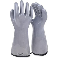 Moesta 19833 HeatPro Gloves Silicone Oven and Grill Glove Heat Resistant Washable up to 250 Degrees Size XXL