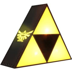 The Legend Of Zelda Triforce Lamp dzeltena/pelēka