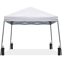 ABCCANOPY Lieljaudas āra uznirstošā telts 8 x 8 ft Floor / 6 x 6 ft augšējā balta