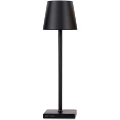 BETHOR Dimmable LED Desk Lamp 5200mAh Type-C Port Indoor or Outdoor Height 38cm IP54 (Black)