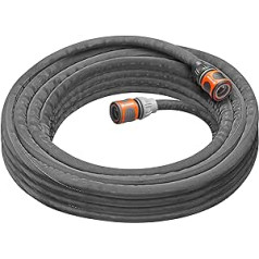 Gardena Liano Life 18440-20 1/2-Inch 10 m Highly Flexible Textile Garden Hose with PVC Inner Hose, No Kink, Lightweight, Weather Resistant