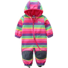 umkaumka Water-repellent Soft Shell Snowsuit, Fleece Lined, for Little Boys and Girls, for Pushchair and Playing in the Mud