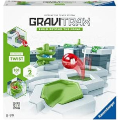 Ravensburger 22576 22576 Twist darbības komplektu var kombinēt ar visām GraviTrax Marble Track System produktu līnijām, celtniecības rotaļlieta bērniem no 8 gadu vecuma