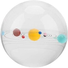 3D Crystal Ball Clear 8 cm Crystal Ball Caurspīdīga Galaxy Ball Clear Lens Ball Fotobumba fotografēšanai Mājas biroja dekori Dāvanas Meditācijas dekorēšana (Saules sistēma)