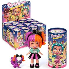 KOOKYLOOS Party Time Series - Collectable Surprise Dolls with Fashion Accessories, Clothes, Shoes and Toys and 3 Fun Expressions Includes the Complete Collection