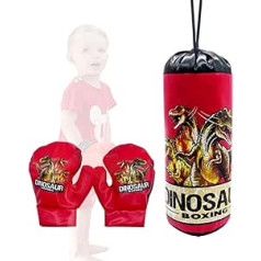 Smags boksa maiss, bērnu boksa maisu komplekts, piekarināms boksa maiss ar bērnu boksa cimdiem, boksa treniņu cimdi, kaujas cimdi