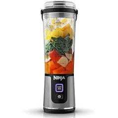 Ninja Blast BC151EUBK Wireless Blender, Portable, USB-C Rechargeable, 18 Ounces with Leak-proof Sip Lid, Powerful, Lightweight, Black