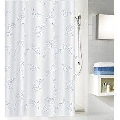 Kleine Wolke Birdie 4985100305 Shower Curtain 180 x 200 cm White