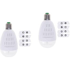 UKCOCO Pack of 2 Helovīna dekorācija Helovīna dekorēšana LED projekcijas lampa LED projektora gaismas projektora gaisma ar vairākiem rakstiem āra projektora lampa balta