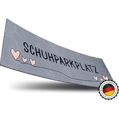 ElbFuchs® Schuhparkplatz durvju paklājiņš 100 x 35 cm Ideāls apavu paklājiņš žāvēšanas paklājiņš un apavu paklājiņš mazgājams durvju paklājiņš un apavu skrāpis lietošanai iekštelpās