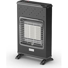 Olimpia Splendid - 99232 Infra Methan S1 Turbo, Infrarot-Heizstrahler mit Methan, 3 Leistungsstufen bis 4200 W mit Ventilator, Made in Italy, schwarz