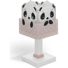 Dalber Bērnu galda lampa Nakts lampa Panda Animals Rozā