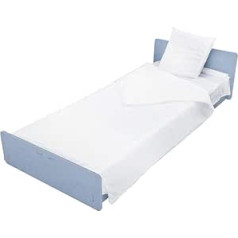45 vienreizējās gultas veļas komplekts, vienreizējās lietošanas slimnīcas komplekts no neausta auduma, vienguļamā gulta, 2 plakani palagi (cm 140 x 240 cm) un 1 spilvendrāna (cm 60 x 80 cm), ražots Itālijā