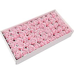 50pcs Soap Rose Petals - Flora Scented Soap Rose Flower - Plant Soap Gift for Anniversary/Birthday/Wedding/Valentine's Day Box