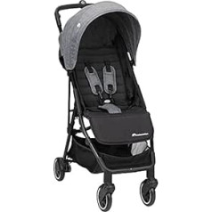 Bebeconfort Buggy Teeny 3D Ultra Compact Folding Pushchair with Matching Carry Bag Ideal for Travel or City Use from 6 Months to 4 Years Black Chic (Black)