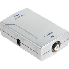 Adapteris, digitālā audio optiskā signāla pārveidotājs ar barošanas avotu