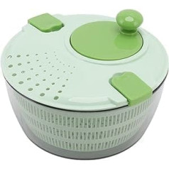 CHICIRIS Salad Spinner, 4 Litre Multi-Purpose Salad Spinner, Vegetable Washer with Bowl, Strainer, Basket and Easy Handle. For Drying Vegetarian Fruits, Green