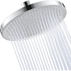 KES J301S10-CH Rain Shower Head 10 Inch Shower Head with Anti-Limescale Nozzles Large Built-in Shower Heads, Round Overhead Shower, Polished Chrome