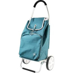 Amig - Shopping Trolley | 12 x 45.5 x 95 cm | with 2 Wheels | Thermal Function | Capacity 50 Litres | Maximum Load of 15 kg | Green Colour