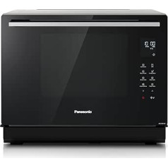 Panasonic CF87 ātruma konvekcijas cepeškrāsns grils plakanvirsmas 31 l divpakāpju gatavošanas ģeniālais sensors 32 automātiskās programmas Easy Clean 1000 W kombinēta mikroviļņu krāsns