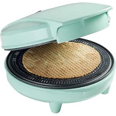 Bestron AWCM700 Squirrel Maker with Cone, Non-Stick Coated, 700 Watt Waffle Machine, Mint Green, Metal