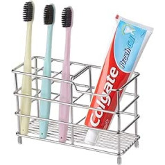 LEISIWEI Toothpaste Storage Stand - Metal Stainless Steel Sweat Drain Toothbrush Holder for Bathroom Shaver Cosmetic