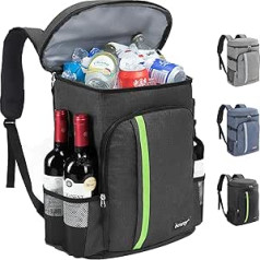 besrey 30L Kühlrucksack Thermo Rucksack izolēta Kühltasche Kühl Rucksack groß mit Flaschenöffner für Picknick,BBQ,Camping,Ausflügen,Wandern,Einkaufen