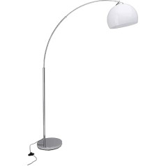 BRILLIANT Lampe Vessa Bogenstandleuchte 1,7m chrom/weiß