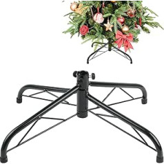 CCINEE Metal Christmas Tree Stand Universal Folding 40cm Replacement Tree Stand Base for 90cm to 180cm Artificial Christmas Tree Green