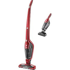 AEG Ergorapido CX7-2-45AN 2in1 cordless vacuum cleaner (bagless, including animal hair nozzle, up to 45 min. Running time, free-standing, 180 ° swivel joint, brush cleaning function, LED front lights, red)