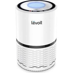 LEVOIT H132 HEPA Luftreiniger für Allergiker, Luftfilter gegen 99,97% von Schimmel Staub Rauch Pollen für Raucherzimmer Küche, Air Purifier mit Nachtlicht, 3 Lüfterstufen 50dB leiser Betrieb, Ozonfrei