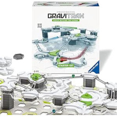 Ravensburger GraviTrax sākuma komplekts 22410 - GraviTrax sākuma komplekts jūsu marmora skrējienam - marmora skrējiena un celtniecības rotaļlieta no 8 gadiem, dāvana bērniem, var spēlēt vienatnē