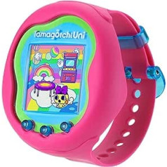 BANDAI — Tamagotchi Uni — savienojami Tamagotchi ar pulksteni — virtuāls mājdzīvnieks — rozā modelis — 43351
