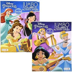 Disney 288 DDI Princess Jumbo krāsojamā un aktivitāšu grāmata (2325693)